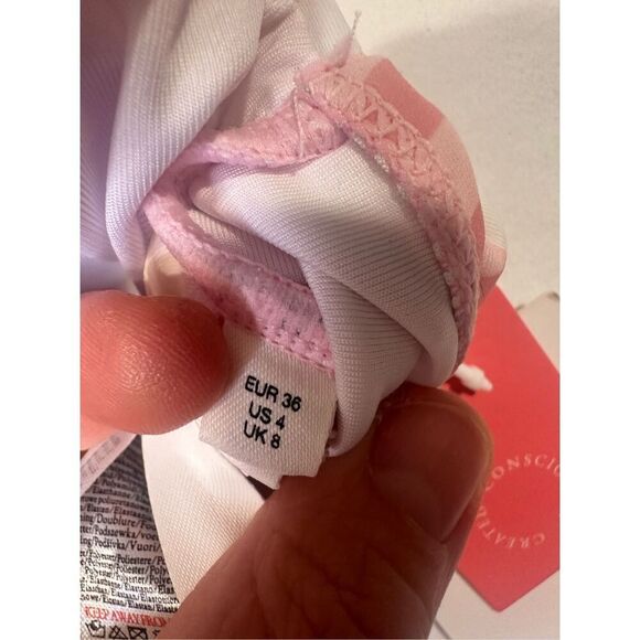 The Frolic x Lyds Butler Pollenca, ASOS, high waist bikini bottoms in pink gingh - Picture 8 of 11